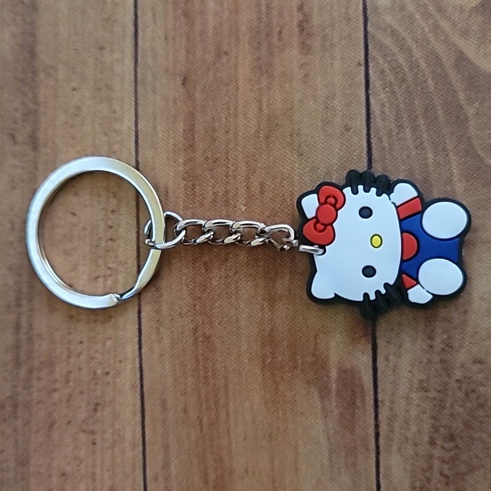 Cat Rubber Keychain